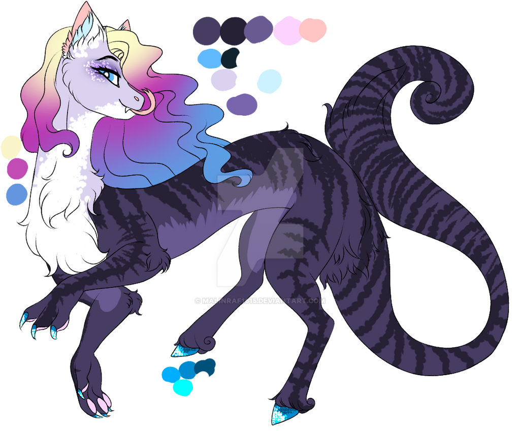 2487822 Safe Artistmalinraf1615 Oc Oc Only Draconequus Hybrid Female Interspecies