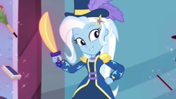Size: 640x360 | Tagged: safe, screencap, trixie, equestria girls, g4, my little pony equestria girls: better together, street magic with trixie
