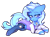 Size: 2282x1683 | Tagged: safe, artist:_spacemonkeyz_, trixie, pony, unicorn, g4, blushing, bowtie, colored hooves, cute, diatrixes, ear fluff, female, fishnet stockings, lying down, mare, prone, simple background, solo, tailcoat, transparent background, wand