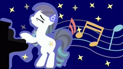 Size: 3409x1925 | Tagged: safe, artist:original intention, coloratura, earth pony, pony, g4, eyes closed, musical instrument, piano, rara, singing, solo