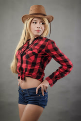 Size: 2000x3000 | Tagged: safe, artist:baeconpotater, applejack, human, equestria girls, g4, clothes, cosplay, costume, high res, humanized, irl, irl human, photo