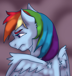 Size: 1508x1596 | Tagged: safe, artist:theedgyduck, rainbow dash, pegasus, pony, g4, female, mare, simple background, solo