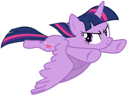 Size: 9300x7000 | Tagged: safe, artist:tardifice, twilight sparkle, alicorn, pony, g4, the cutie re-mark, absurd resolution, female, flying, mare, simple background, solo, transparent background, twilight sparkle (alicorn), vector