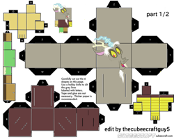 Size: 500x400 | Tagged: safe, part of a set, discord, original species, g4, cubeecraft, simple background, white background
