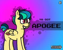 Size: 1000x800 | Tagged: safe, artist:sed, derpibooru exclusive, oc, oc:apogee, pegasus, pony, banned from equestria daily, female, implied sex, splash art, style emulation, the implications are horrible, wait that's illegal, ya got