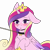 Size: 5000x5000 | Tagged: safe, artist:torihime, princess cadance, alicorn, pony, g4, blushing, chains, collar, commission, crown, cute, cutedance, female, hoof shoes, jewelry, leash, mare, open mouth, pet play, pet tag, raised hoof, regalia, simple background, solo, transparent background, ych result