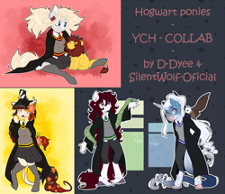 Size: 3000x2584 | Tagged: safe, artist:silentwolf-oficial, artist:tay-niko-yanuciq, oc, oc only, pegasus, anthro, unguligrade anthro, clothes, collaboration, harry potter (series), high res, pegasus oc, wings, ych example, your character here