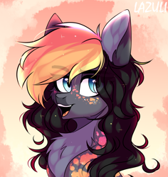 Size: 1826x1936 | Tagged: safe, artist:mint-light, oc, oc only, earth pony, pony, bust, chest fluff, clothes, commission, earth pony oc, open mouth, solo, ych result