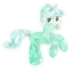 Size: 7000x6536 | Tagged: safe, artist:php178, derpibooru exclusive, lyra heartstrings, crystal pony, pony, unicorn, g4, .svg available, absurd resolution, alternate hairstyle, alternate tailstyle, crystallized, ear piercing, earring, female, hairband, jewelry, mare, piercing, rearing, simple background, smiling, solo, transparent background, vector