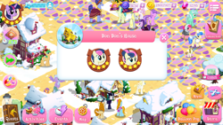 Size: 1920x1080 | Tagged: safe, gameloft, screencap, amethyst star, autumn afternoon, bon bon, cozy glow, derpy hooves, fili-second, fond feather, hoo'far, igneous rock pie, lucky clover, lyra heartstrings, mrs. trotsworth, natural deduction, pinkie pie, press pass, press release (character), sandbar, sapphire shores, snapshot, snow hope, sparkler, spike, starlight glimmer, summer breeze, sweetie drops, tender taps, turf, twilight sparkle, zippoorwhill, alicorn, dragon, earth pony, pegasus, pony, unicorn, g4, the last problem, cape, clothes, crown, female, filly, friendship student, game screencap, gem, goth, goth pony, headmare starlight, hoodie, jewelry, male, older, older bon bon, older lyra heartstrings, older starlight glimmer, power ponies, regalia, royal guard, self ponidox, snow, stars, winged spike, wings