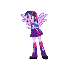 Size: 1280x1280 | Tagged: safe, edit, editor:mario101, twilight sparkle, alicorn, equestria girls, g4, horn, ponied up, simple background, solo, transparent background, twilight sparkle (alicorn), wings