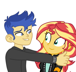 Size: 1067x1003 | Tagged: safe, artist:gmaplay, flash sentry, sunset shimmer, equestria girls, equestria girls series, g4, female, male, ship:flashimmer, shipping, simple background, straight, transparent background