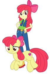 Size: 1629x2390 | Tagged: safe, artist:gmaplay, apple bloom, earth pony, pony, equestria girls, g4, cutie mark, older, older apple bloom, simple background, solo, the cmc's cutie marks, transparent background