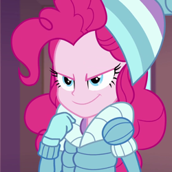 Size: 1080x1080 | Tagged: safe, screencap, pinkie pie, equestria girls, equestria girls specials, g4, my little pony equestria girls: better together, my little pony equestria girls: holidays unwrapped, saving pinkie's pie, cropped, female, solo