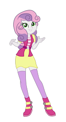 Size: 1791x3323 | Tagged: safe, artist:gmaplay, sweetie belle, equestria girls, g4, clothes, older, older sweetie belle, simple background, socks, solo, thigh highs, transparent background