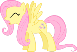 Size: 2987x2007 | Tagged: safe, artist:kurokaji11, fluttershy, pony, g4, green isn't your color, high res, screaming, simple background, solo, transparent background, vector