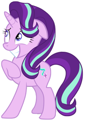 Size: 7000x10000 | Tagged: safe, artist:tardifice, starlight glimmer, pony, a royal problem, g4, absurd resolution, floppy ears, grin, nervous, nervous smile, simple background, smiling, solo, transparent background, vector