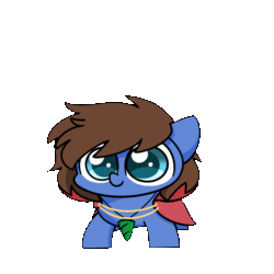 Size: 1000x1000 | Tagged: safe, artist:sugar morning, oc, oc only, oc:bizarre song, pegasus, pony, animated, cape, chibi, clothes, cute, dancing, gif, jewelry, loop, male, necklace, ocbetes, simple background, solo, stallion, transparent background
