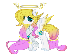 Size: 2672x2072 | Tagged: safe, artist:whiteplumage233, oc, oc only, oc:angel light, pegasus, pony, clothes, female, halo, high res, mare, scarf, simple background, solo, transparent background, two toned wings, wings