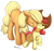 Size: 1920x1792 | Tagged: safe, artist:mricantdraw, apple bloom, applejack, earth pony, pony, g4, accessory swap, adorabloom, apple sisters, applebetes, applejack's hat, chest fluff, cowboy hat, cute, duo, ear fluff, eyes closed, female, filly, foal, hat, jackabetes, mare, nuzzling, one eye closed, raised leg, siblings, signature, simple background, sisters, smiling, sweet dreams fuel, white background, wholesome