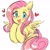 Size: 1304x1301 | Tagged: safe, artist:aipiepo, fluttershy, pegasus, pony, g4, blushing, cute, daaaaaaaaaaaw, female, heart, hooves to the chest, looking at you, mare, open mouth, shyabetes, simple background, smiling, solo, white background