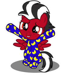 Size: 1280x1379 | Tagged: safe, artist:small-brooke1998, oc, oc only, pegasus, pony, adult foal, base used, clothes, crossover, diaper, diaper fetish, female, filly, foal, footed sleeper, footie pajamas, looking at you, onesie, outstretched arms, pajamas, pullup (diaper), shatter (transformers), simple background, smiling, solo, spread wings, transformers, transparent background, upsies, wings