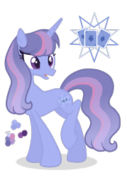 Size: 1000x1400 | Tagged: safe, artist:magicuniclaws, oc, oc only, pony, unicorn, female, magical lesbian spawn, mare, offspring, parent:trixie, parent:twilight sparkle, parents:twixie, simple background, solo, transparent background