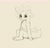 Size: 2000x1905 | Tagged: safe, artist:miokomata, oc, oc only, oc:clay akuma, bird, chicken, earth pony, fennec fox, fox, fox pony, hybrid, original species, pony, chicks, cute, double tail, female, looking at you, mare, monochrome, ocbetes, simple background, sitting, solo, yellow background