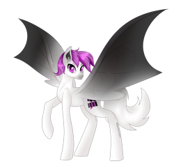 Size: 1280x1221 | Tagged: safe, artist:starflightmlp, oc, oc only, oc:tomas, bat pony, pony, colored wings, male, simple background, solo, stallion, transparent background, wings