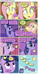Size: 868x1662 | Tagged: safe, artist:dziadek1990, edit, edited screencap, screencap, fluttershy, twilight sparkle, oc, oc:shade, comic:ponies and d&d, applebuck season, friendship is magic, g4, comic, conversation, dialogue, dungeons and dragons, emote story:ponies and d&d, pen and paper rpg, rpg, screencap comic, slice of life, tabletop game, text