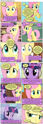 Size: 868x2466 | Tagged: safe, artist:dziadek1990, edit, edited screencap, screencap, fluttershy, twilight sparkle, oc, oc:shade, oc:skullfuck doombringer, comic:ponies and d&d, g4, comic, conversation, dialogue, dungeons and dragons, emote story:ponies and d&d, pen and paper rpg, rpg, screencap comic, slice of life, tabletop game, text