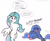 Size: 597x490 | Tagged: safe, artist:banebuster, princess celestia, princess luna, alicorn, pony, semi-anthro, series:tiny tia, g4, arm hooves, bipedal, blushing, bra, chest fluff, clothes, crying, dialogue, embarrassed, eyes closed, female, floppy ears, hoof hold, implied breasts, implied nudity, lewd, mare, open mouth, royal sisters, simple background, sisters, speech bubble, spread wings, underwear, wat, wavy mouth, we don't normally wear clothes, white background, wings