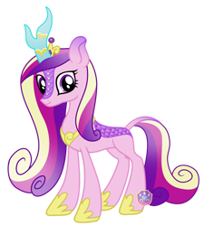 Size: 1280x1422 | Tagged: safe, artist:lovinglypromise, princess cadance, alicorn, kirin, pony, g4, female, kirin cadance, kirin-ified, mare, simple background, solo, species swap, transparent background