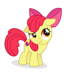 Size: 6427x7149 | Tagged: safe, artist:cirillaq, apple bloom, earth pony, pony, g4, absurd resolution, cutie mark, female, filly, floppy ears, simple background, solo, the cmc's cutie marks, transparent background