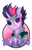 Size: 1237x1912 | Tagged: safe, artist:halley-valentine, nurse redheart, twilight sparkle, pony, unicorn, g4, badge, eyepatch, future twilight, heart eyes, metal gear, scar, simple background, solid sparkle, solo, waifu, waifu badge, white background, wingding eyes