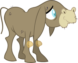 Size: 1225x996 | Tagged: safe, artist:pegasski, oc, oc only, donkey, pony, a hearth's warming tail, g4, bald, base, donkey oc, floppy ears, frown, male, simple background, solo, transparent background