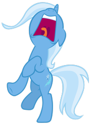 Size: 2080x2882 | Tagged: safe, artist:tardifice, trixie, pony, unicorn, g4, bipedal, eyes closed, female, high res, mare, nose in the air, open mouth, screaming, solo, tongue out, uvula, volumetric mouth