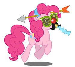 Size: 1111x1000 | Tagged: safe, artist:jackiephantom13, pinkie pie, earth pony, pony, g4, female, glasses, mare, simple background, solo, transparent background, vector