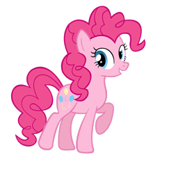 Size: 2449x2449 | Tagged: safe, artist:vexorb, pinkie pie, earth pony, pony, g4, female, high res, looking back, mare, simple background, solo, transparent background, vector