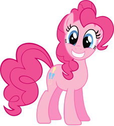 Size: 2334x2569 | Tagged: safe, artist:kysss90, pinkie pie, earth pony, pony, g4, .psd available, female, high res, mare, simple background, smiling, solo, transparent background, vector
