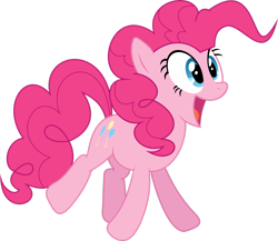 Size: 2631x2279 | Tagged: safe, artist:hornflakes, pinkie pie, earth pony, pony, g4, female, happy, high res, mare, simple background, solo, transparent background, vector