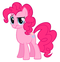 Size: 2424x2473 | Tagged: safe, artist:really-unimportant, pinkie pie, earth pony, pony, g4, confused, female, high res, looking at you, mare, simple background, solo, transparent background, vector