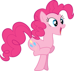 Size: 2504x2394 | Tagged: safe, artist:quasdar, pinkie pie, earth pony, pony, g4, too many pinkie pies, female, high res, mare, simple background, solo, standing on two hooves, transparent background, vector