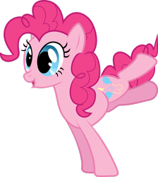 Size: 2318x2586 | Tagged: safe, artist:thorinair, pinkie pie, earth pony, pony, g4, too many pinkie pies, female, high res, mare, simple background, solo, standing on two hooves, transparent background, vector