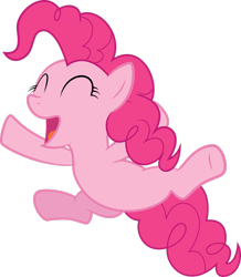 Size: 2288x2622 | Tagged: safe, artist:tryhardbrony, pinkie pie, earth pony, pony, g4, eyes closed, female, high res, mare, open mouth, simple background, solo, transparent background, vector