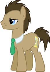 Size: 2035x2948 | Tagged: safe, artist:chainchomp2, doctor whooves, time turner, earth pony, pony, g4, the super speedy cider squeezy 6000, .svg available, high res, male, necktie, simple background, solo, stallion, transparent background, vector