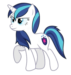 Size: 743x785 | Tagged: safe, artist:bluse, shining armor, pony, unicorn, g4, 2014, alternate design, alternate universe, cute, female, gleamibetes, gleaming shield, mare, rule 63, rule63betes, shining adorable, simple background, solo, spanish description, transparent background