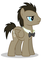 Size: 630x905 | Tagged: safe, artist:theevilflashanimator, edit, doctor whooves, time turner, pegasus, pony, ask discorded whooves, g4, bowtie, discord whooves, discorded, male, race swap, simple background, solo, stallion, transparent background, vector