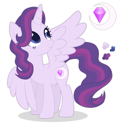 Size: 2445x2620 | Tagged: safe, artist:magicuniclaws, oc, oc only, alicorn, pony, female, high res, magical lesbian spawn, mare, offspring, parent:rarity, parent:twilight sparkle, parents:rarilight, simple background, solo, transparent background