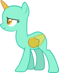 Size: 983x1216 | Tagged: safe, artist:pegasski, oc, oc only, alicorn, pony, g4, the washouts (episode), alicorn oc, bald, base, eyelashes, female, horn, mare, simple background, smiling, solo, transparent background, two toned wings, wings